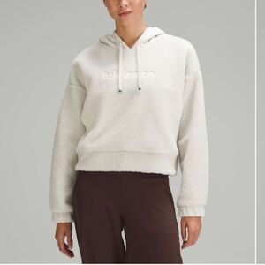 Lululemon Textured Fleece Embroidered Logo Minimalist Hoodie